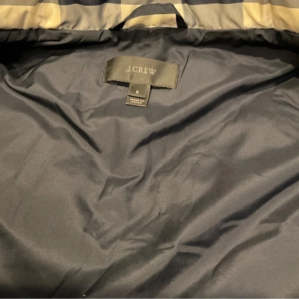 - J. CREW BUFFALO EXCURSION DOWN FILL VEST SIZE SMALL